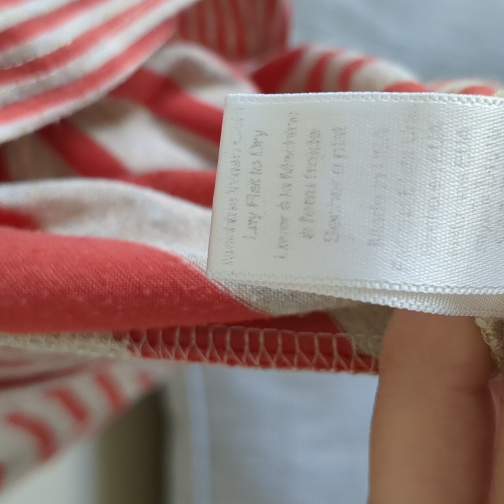 Medium Puella Striped Long Sleeve Darcy Swing Tunic Red & Tan Anthropologie - Picture 6 of 15